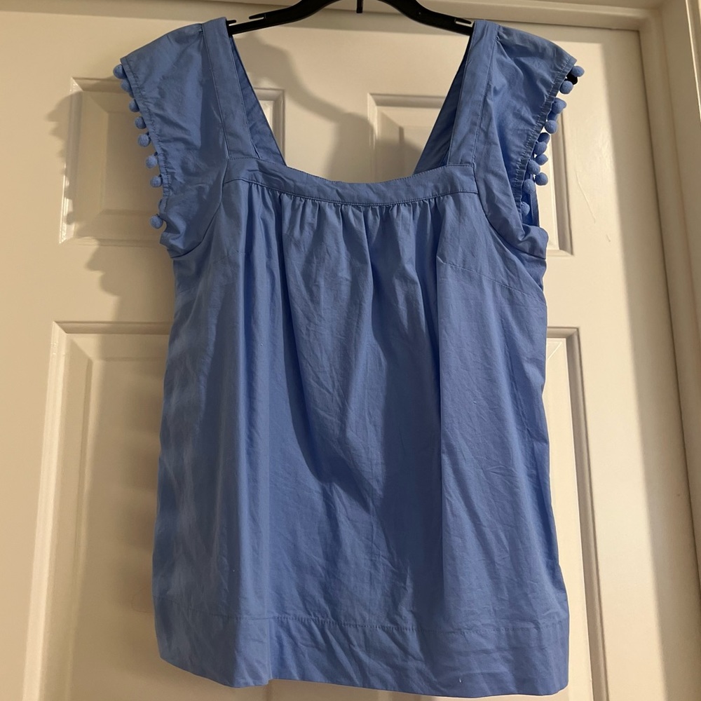 J. Crew Pom Pom top